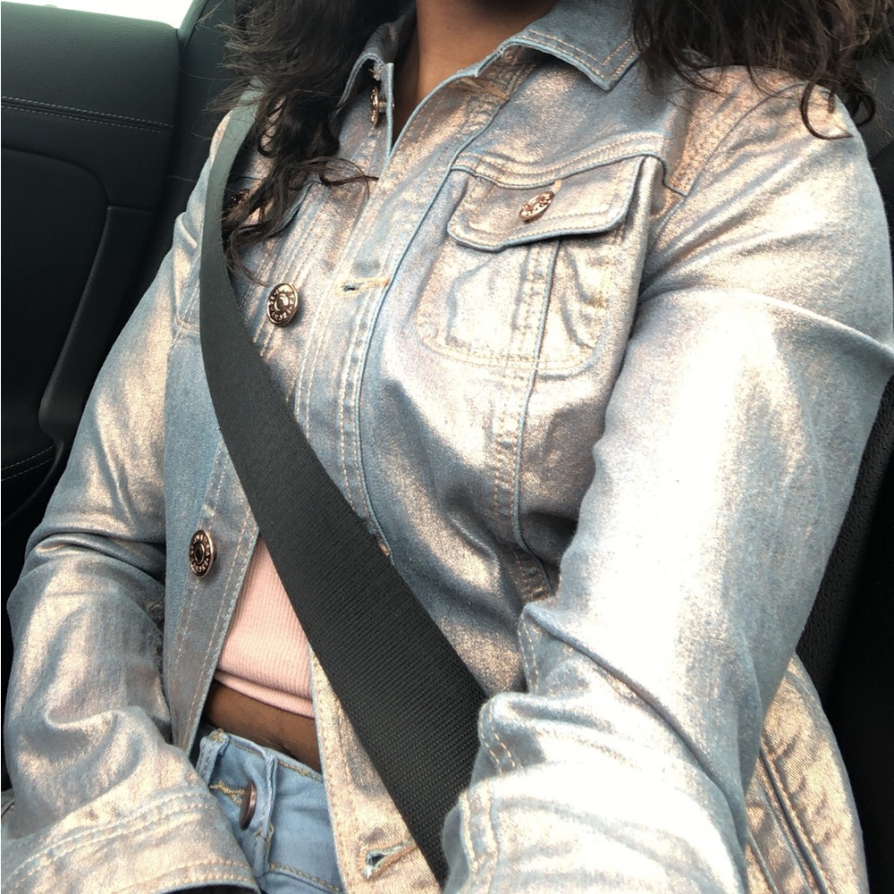 A/X Metallic Jean Jacket - Picture 2 of 8